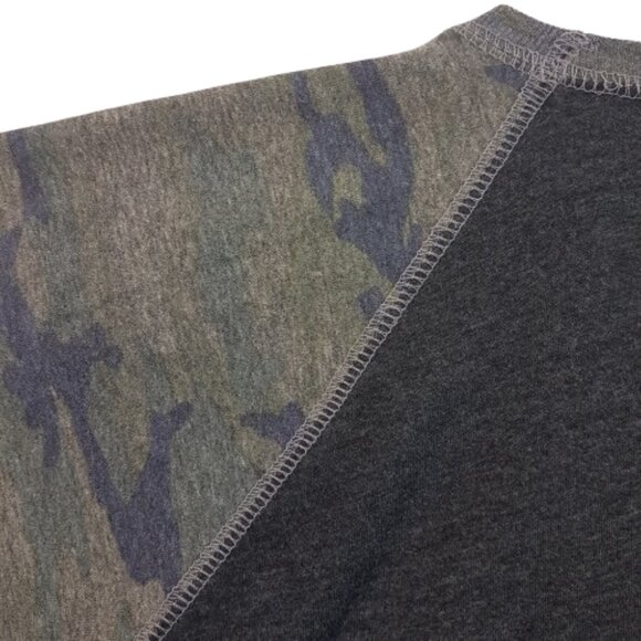 JOHN DEERE Tee Shirt Youth Large Y/L Unisex 3/4 raglan sleeve camo farm country - Picture 8 of 12